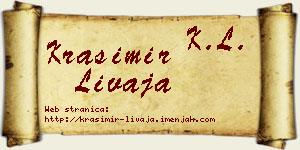 Krasimir Livaja vizit kartica